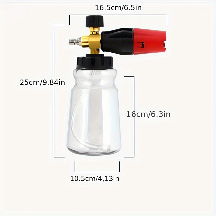 33.8oz Car Wash Foam Cannon -  - Pressure Washer Foam Gun review and price