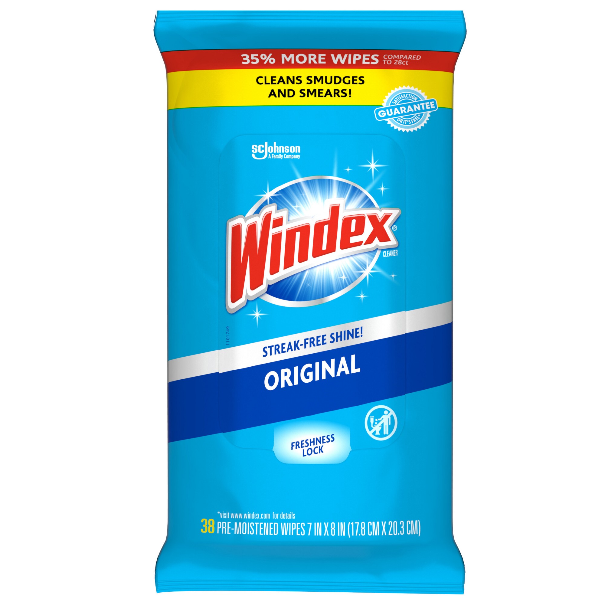 38ct Pre-Moistened Window And  - Glass Cleaner Streak review and price